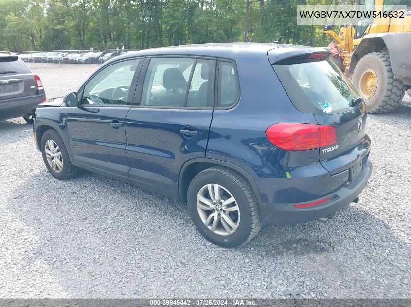 2013 Volkswagen Tiguan S VIN: WVGBV7AX7DW546632 Lot: 39949442