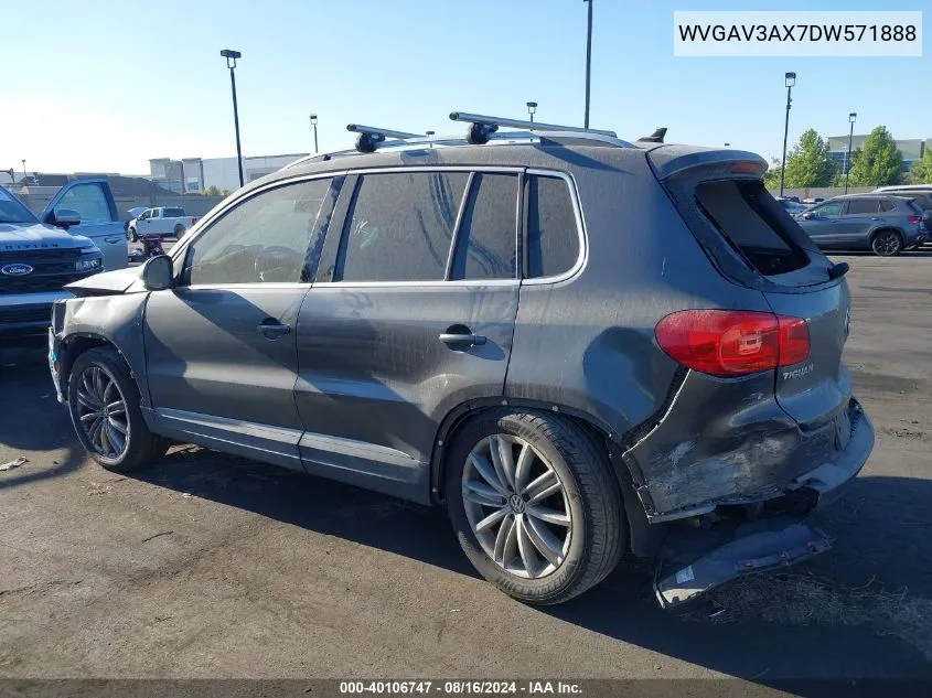 WVGAV3AX7DW571888 2013 Volkswagen Tiguan Se