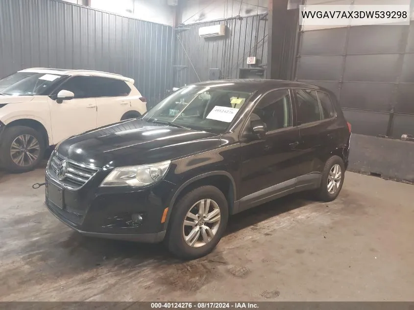 2013 Volkswagen Tiguan S VIN: WVGAV7AX3DW539298 Lot: 40124276