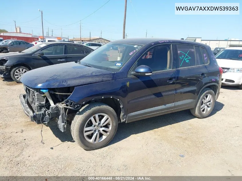 WVGAV7AXXDW539363 2013 Volkswagen Tiguan S