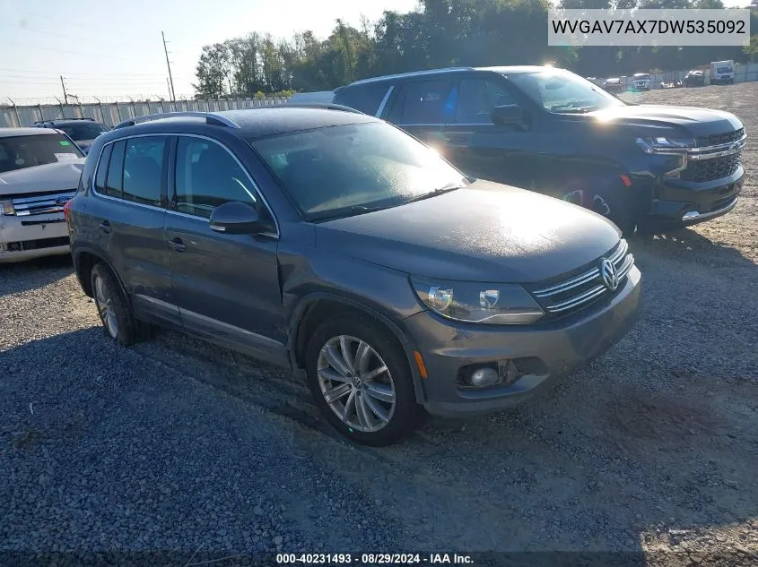 WVGAV7AX7DW535092 2013 Volkswagen Tiguan Se