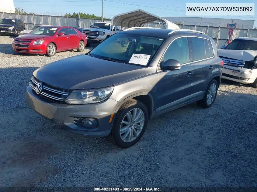 WVGAV7AX7DW535092 2013 Volkswagen Tiguan Se