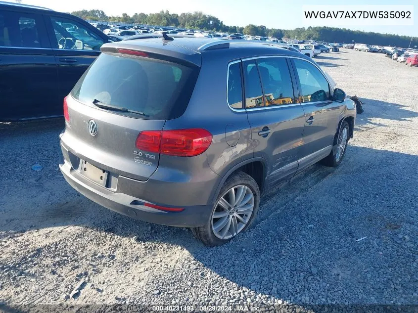 WVGAV7AX7DW535092 2013 Volkswagen Tiguan Se