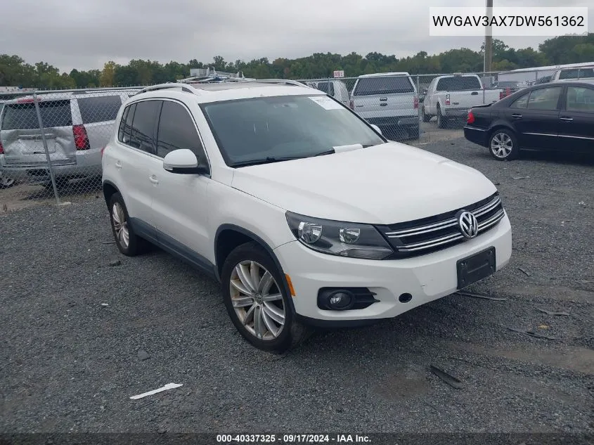 WVGAV3AX7DW561362 2013 Volkswagen Tiguan Se