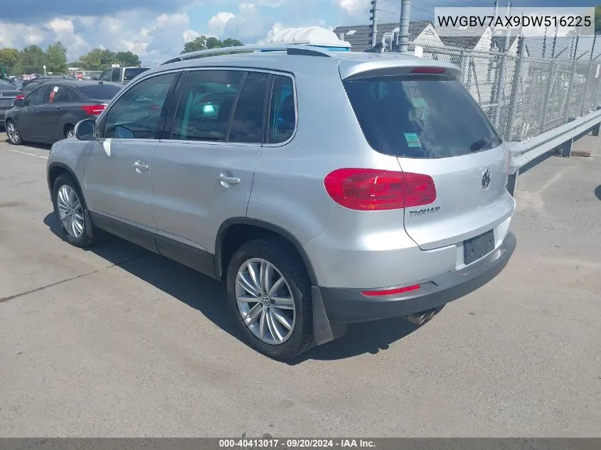 2013 Volkswagen Tiguan Se VIN: WVGBV7AX9DW516225 Lot: 40413017