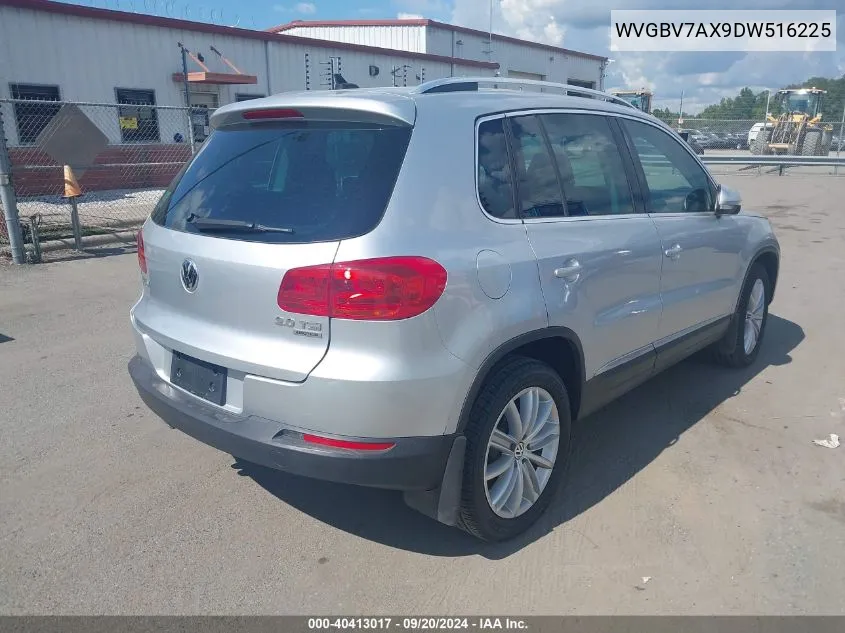 2013 Volkswagen Tiguan Se VIN: WVGBV7AX9DW516225 Lot: 40413017