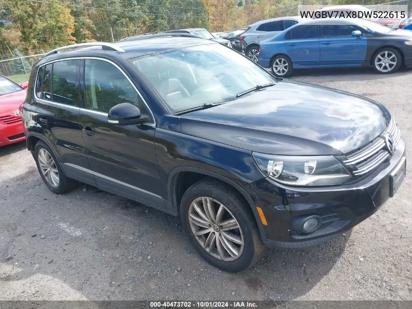 2013 Volkswagen Tiguan S/Se/Sel VIN: WVGBV7AX8DW522615 Lot: 40473702