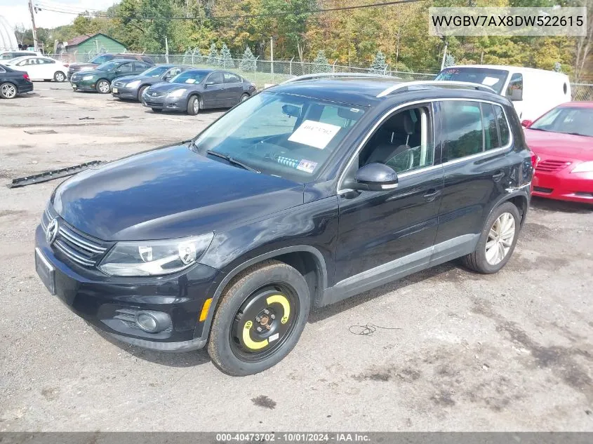 WVGBV7AX8DW522615 2013 Volkswagen Tiguan S/Se/Sel