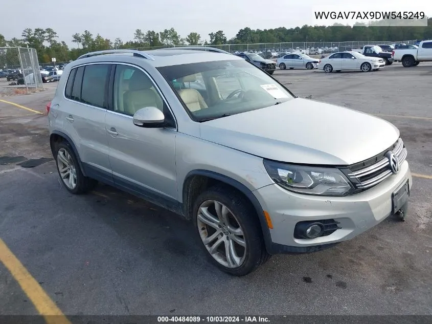 2013 Volkswagen Tiguan Sel VIN: WVGAV7AX9DW545249 Lot: 40484089