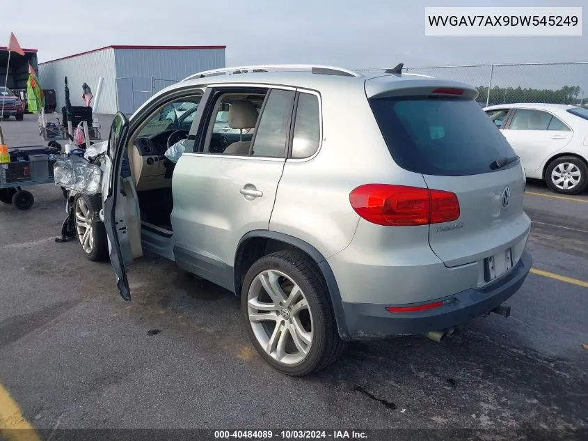 2013 Volkswagen Tiguan Sel VIN: WVGAV7AX9DW545249 Lot: 40484089