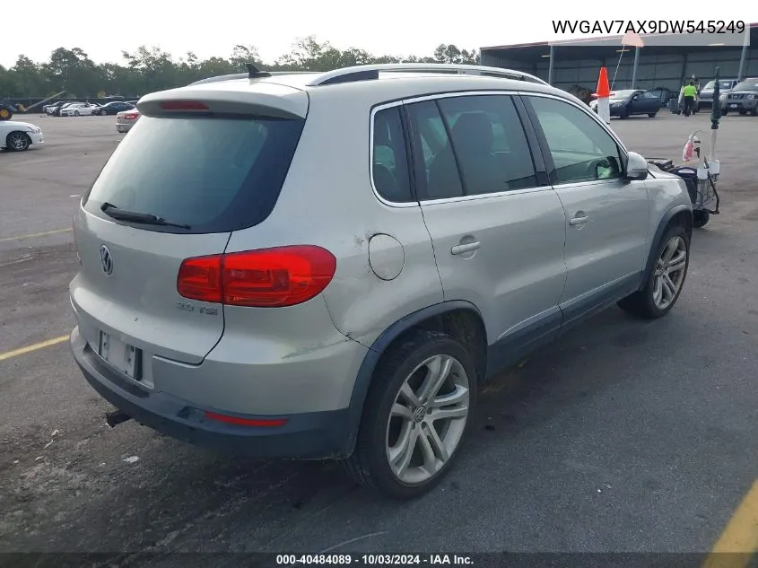 2013 Volkswagen Tiguan Sel VIN: WVGAV7AX9DW545249 Lot: 40484089