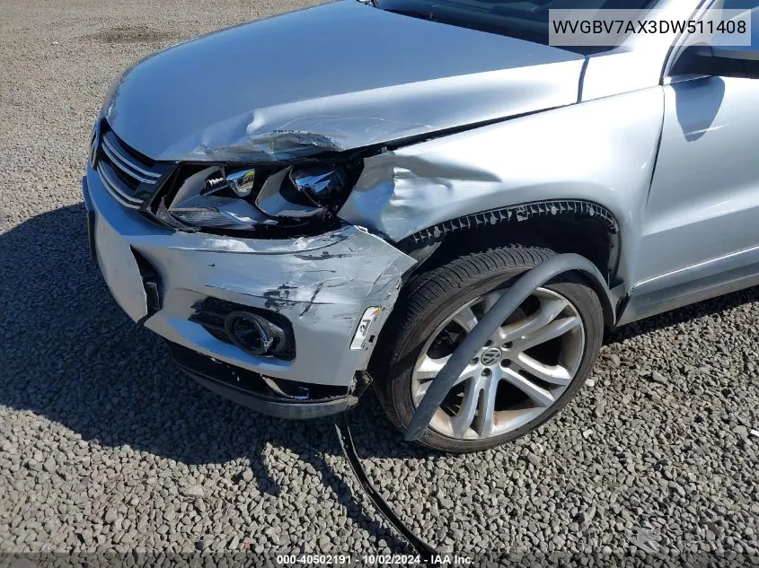 WVGBV7AX3DW511408 2013 Volkswagen Tiguan Sel