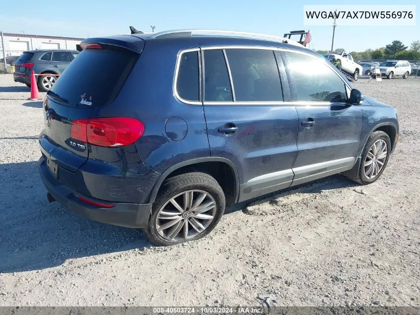 2013 Volkswagen Tiguan Se VIN: WVGAV7AX7DW556976 Lot: 40503724