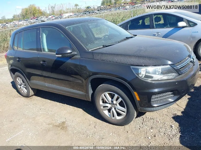 2013 Volkswagen Tiguan S VIN: WVGBV7AX7DW508818 Lot: 40529788