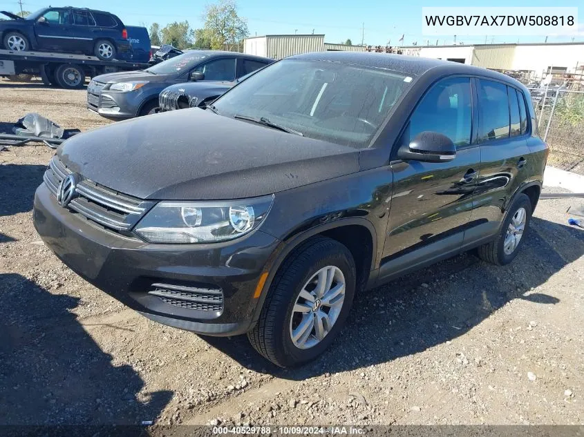 2013 Volkswagen Tiguan S VIN: WVGBV7AX7DW508818 Lot: 40529788