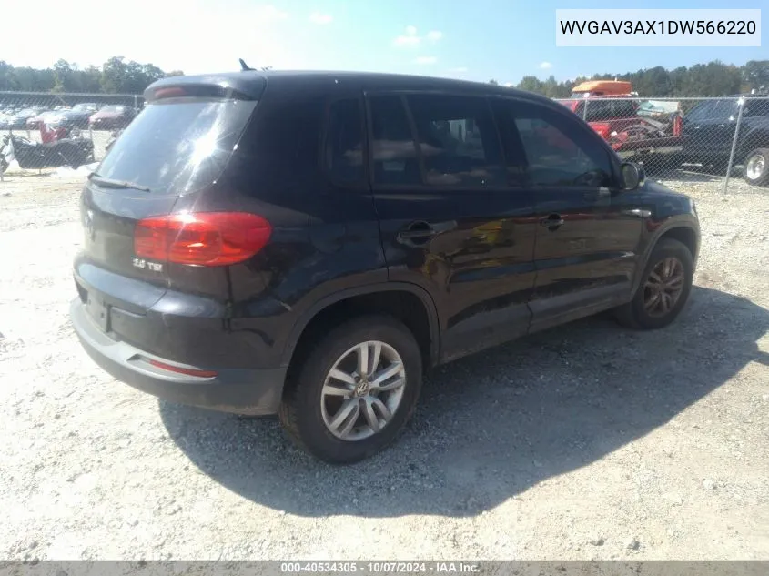 WVGAV3AX1DW566220 2013 Volkswagen Tiguan S