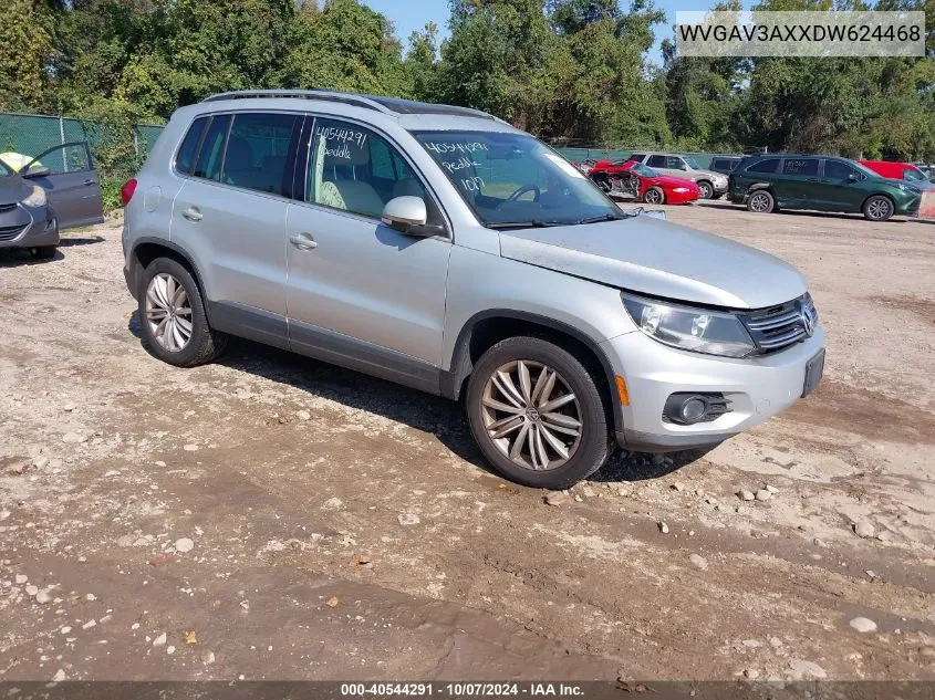 WVGAV3AXXDW624468 2013 Volkswagen Tiguan Se