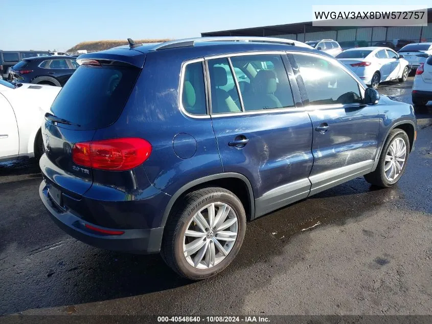 WVGAV3AX8DW572757 2013 Volkswagen Tiguan Se