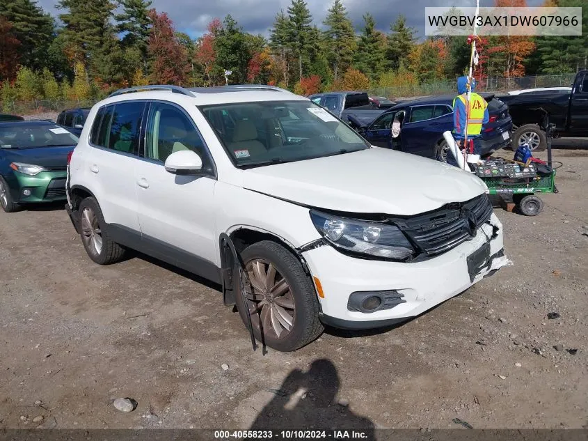 2013 Volkswagen Tiguan Se VIN: WVGBV3AX1DW607966 Lot: 40558233