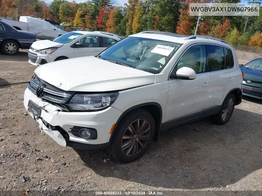 2013 Volkswagen Tiguan Se VIN: WVGBV3AX1DW607966 Lot: 40558233