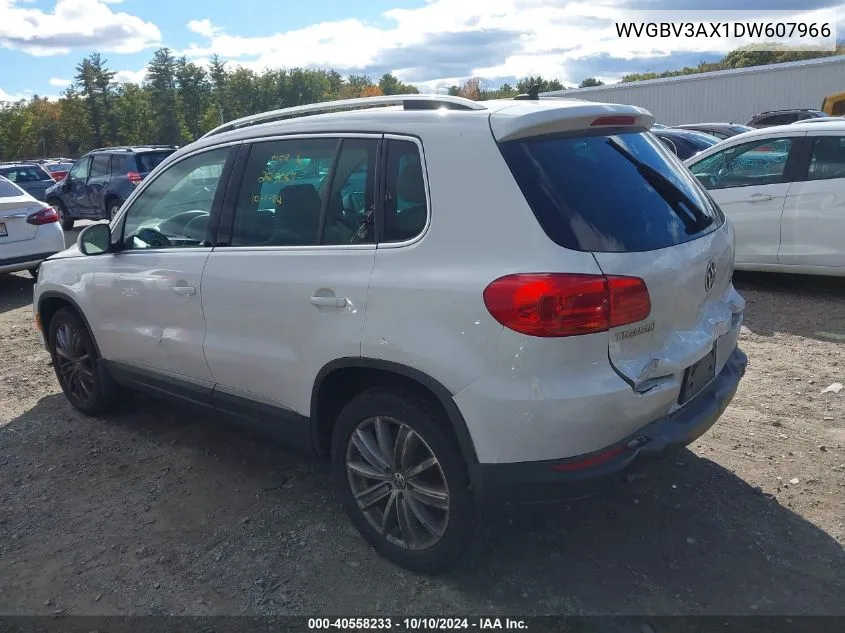 2013 Volkswagen Tiguan Se VIN: WVGBV3AX1DW607966 Lot: 40558233