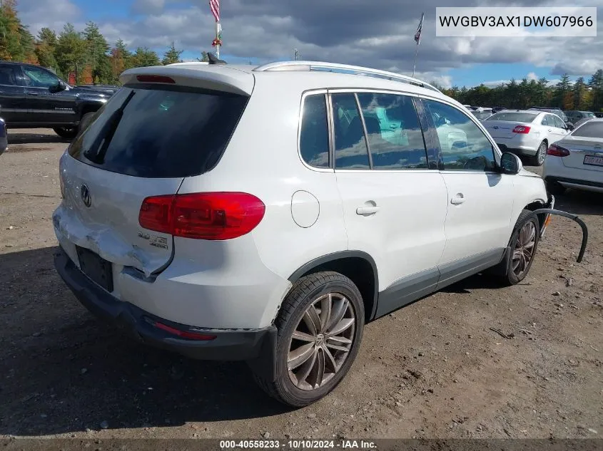 2013 Volkswagen Tiguan Se VIN: WVGBV3AX1DW607966 Lot: 40558233