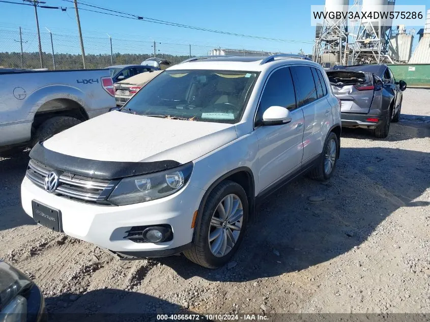 2013 Volkswagen Tiguan Se VIN: WVGBV3AX4DW575286 Lot: 40565472