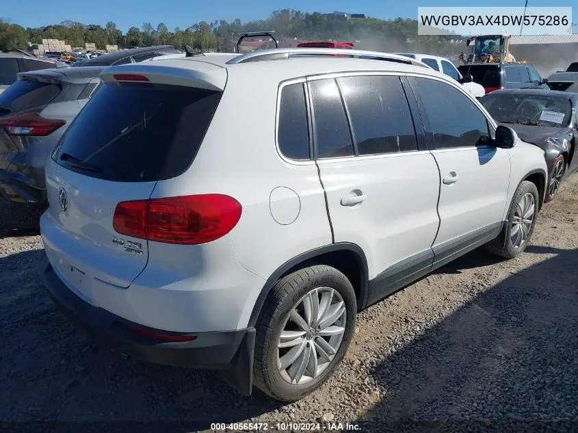 2013 Volkswagen Tiguan Se VIN: WVGBV3AX4DW575286 Lot: 40565472