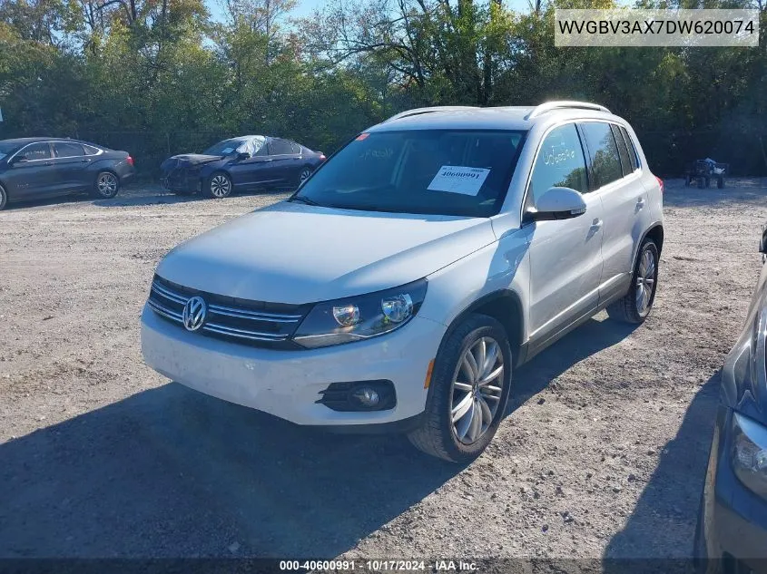 2013 Volkswagen Tiguan Se VIN: WVGBV3AX7DW620074 Lot: 40600991