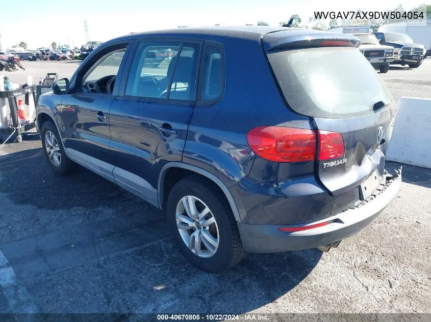 2013 Volkswagen Tiguan S VIN: WVGAV7AX9DW504054 Lot: 40670805