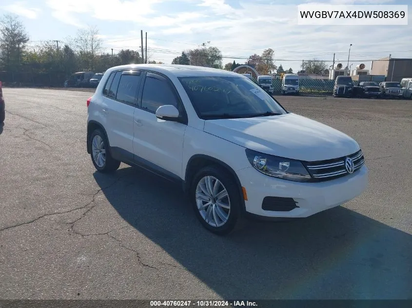 2013 Volkswagen Tiguan S VIN: WVGBV7AX4DW508369 Lot: 40760247