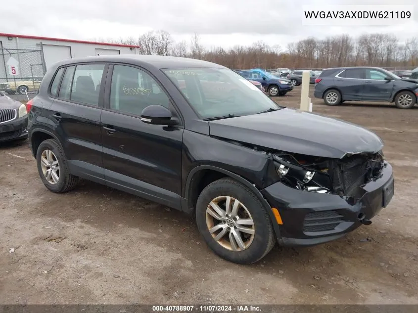 2013 Volkswagen Tiguan S VIN: WVGAV3AX0DW621109 Lot: 40788907