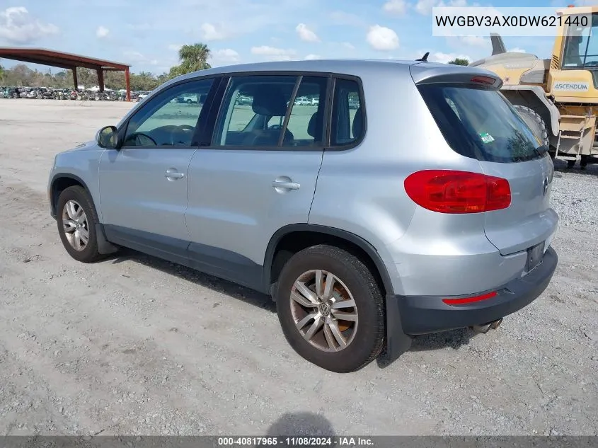 2013 Volkswagen Tiguan S VIN: WVGBV3AX0DW621440 Lot: 40817965