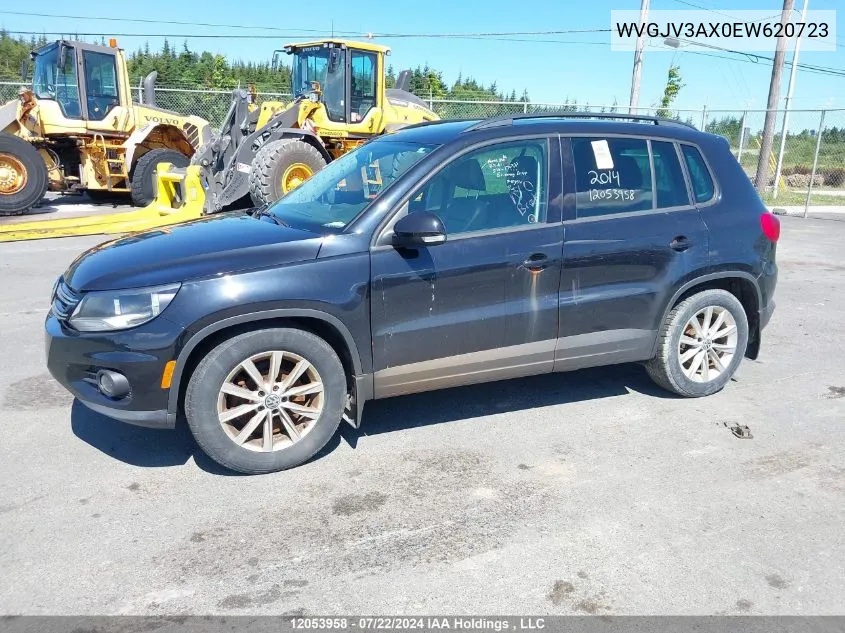 WVGJV3AX0EW620723 2014 Volkswagen Tiguan S/Se/Sel/R-Line