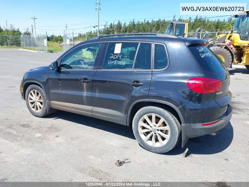 WVGJV3AX0EW620723 2014 Volkswagen Tiguan S/Se/Sel/R-Line