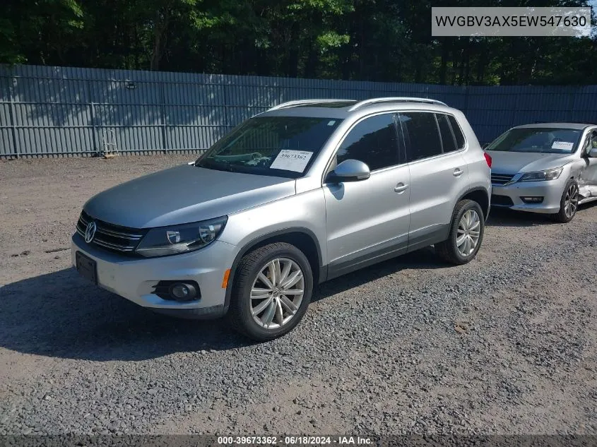 WVGBV3AX5EW547630 2014 Volkswagen Tiguan Sel