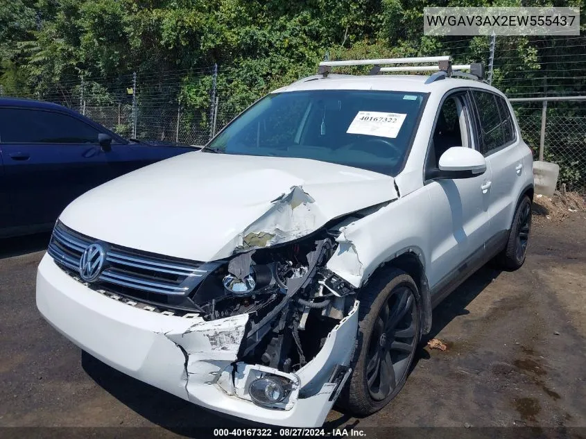 WVGAV3AX2EW555437 2014 Volkswagen Tiguan Se