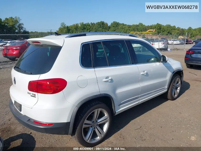 2014 Volkswagen Tiguan R-Line VIN: WVGBV3AXXEW068278 Lot: 40309901