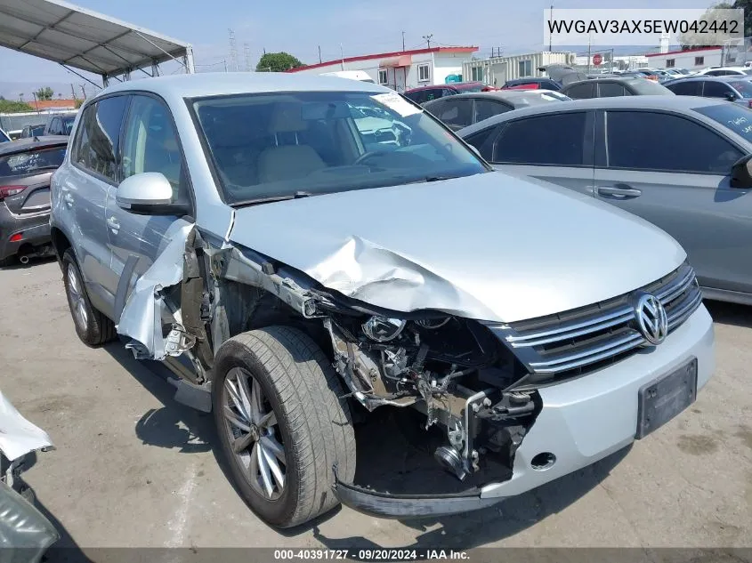 WVGAV3AX5EW042442 2014 Volkswagen Tiguan Se