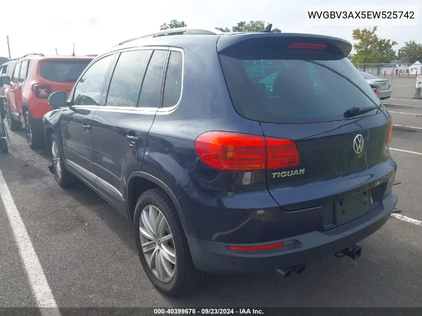 WVGBV3AX5EW525742 2014 Volkswagen Tiguan Sel