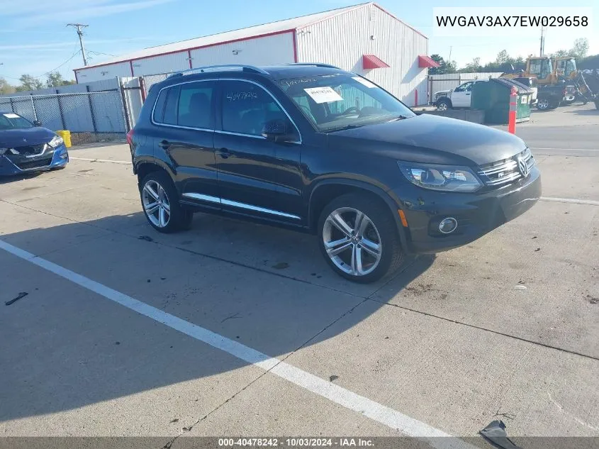 2014 Volkswagen Tiguan R-Line VIN: WVGAV3AX7EW029658 Lot: 40478242