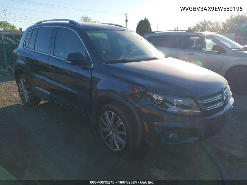 2014 Volkswagen Tiguan S/Se/Sel/R-Line VIN: WVGBV3AX9EW559196 Lot: 40515270