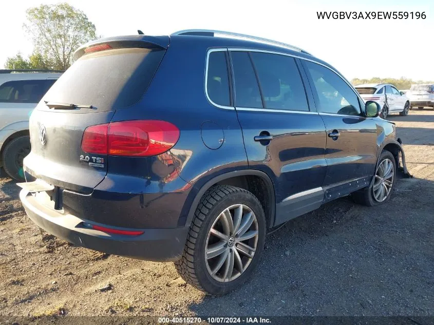 2014 Volkswagen Tiguan S/Se/Sel/R-Line VIN: WVGBV3AX9EW559196 Lot: 40515270