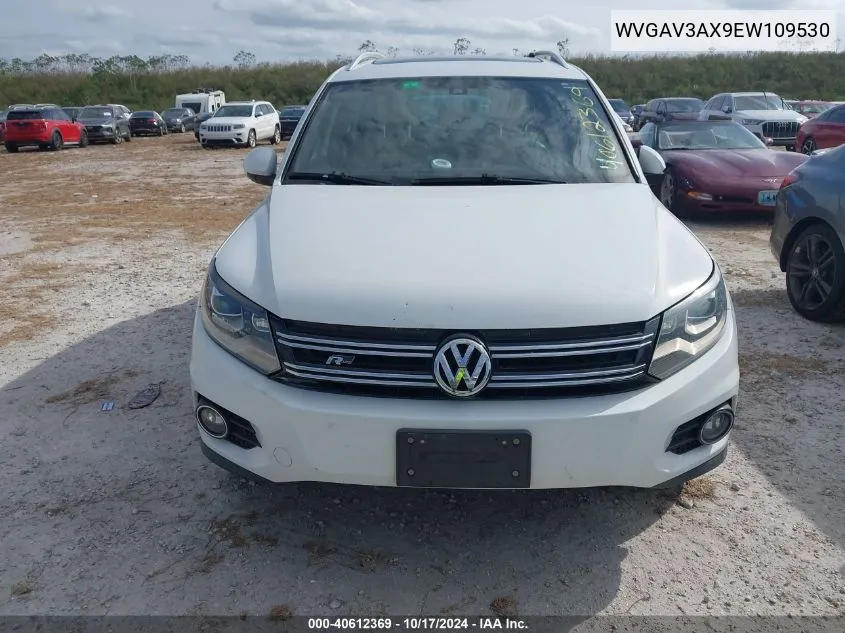 2014 Volkswagen Tiguan R-Line VIN: WVGAV3AX9EW109530 Lot: 40612369