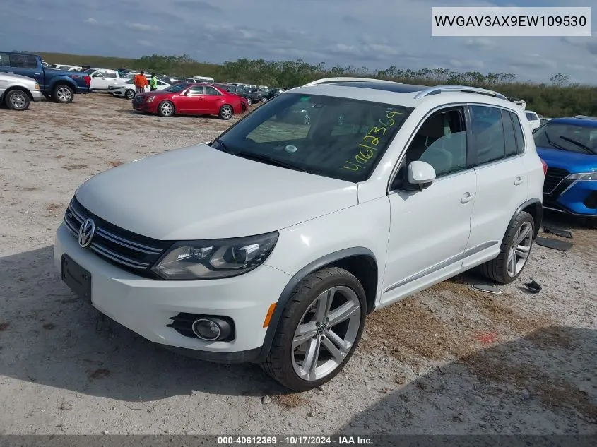 2014 Volkswagen Tiguan R-Line VIN: WVGAV3AX9EW109530 Lot: 40612369