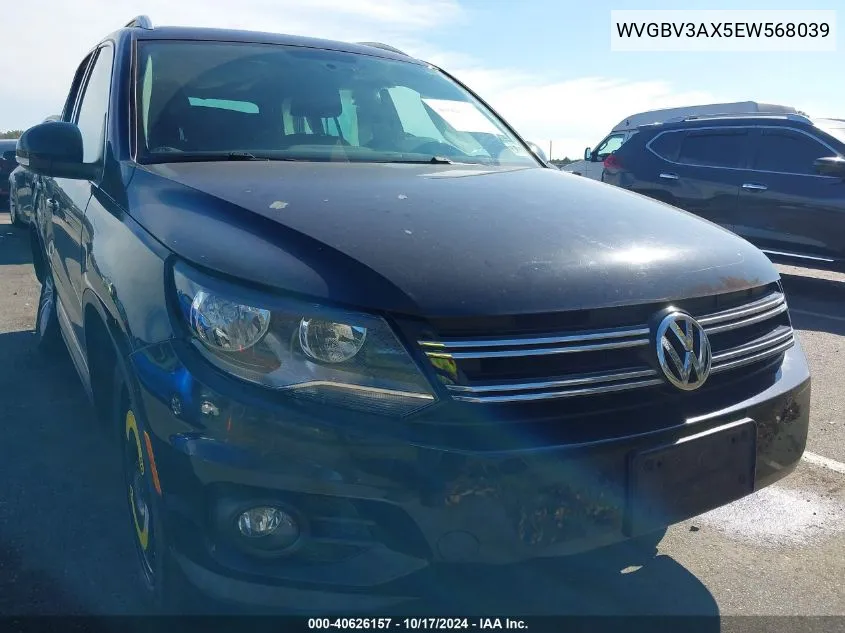 2014 Volkswagen Tiguan Sel VIN: WVGBV3AX5EW568039 Lot: 40626157