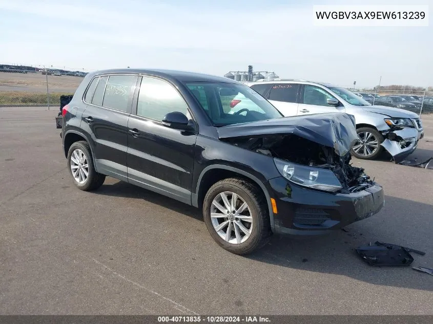 2014 Volkswagen Tiguan Se VIN: WVGBV3AX9EW613239 Lot: 40713835