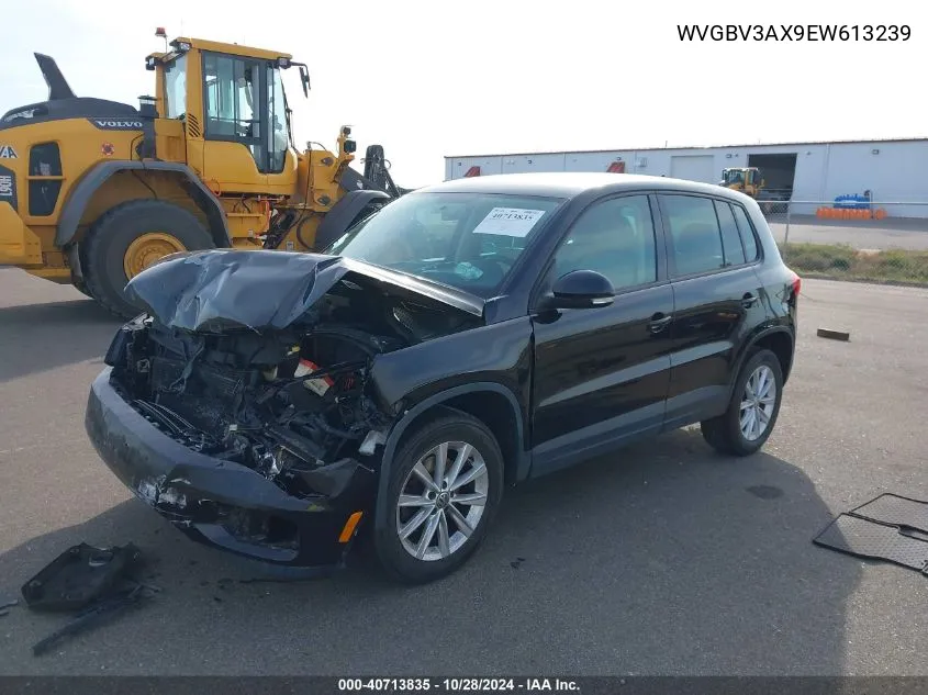 2014 Volkswagen Tiguan Se VIN: WVGBV3AX9EW613239 Lot: 40713835