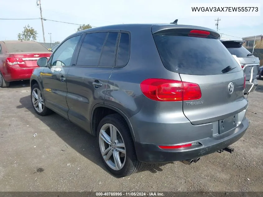 2014 Volkswagen Tiguan Se VIN: WVGAV3AX7EW555773 Lot: 40785995