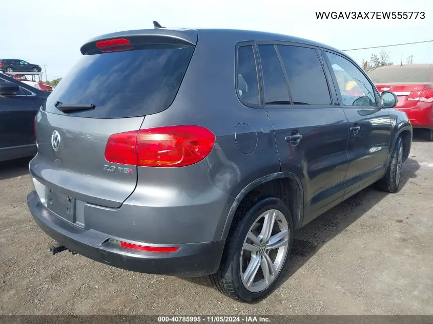 2014 Volkswagen Tiguan Se VIN: WVGAV3AX7EW555773 Lot: 40785995